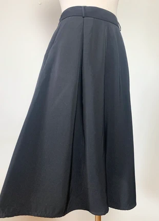 Jupe-Culotte Fluide Noire - Taille Élastiquée - Années 80/90 - T. 34/36 FR (XS/S), brand: sans marque, condition: Very good, size: XS / 34 / 6, €16.00, €17.50 includes Buyer Protection Pro