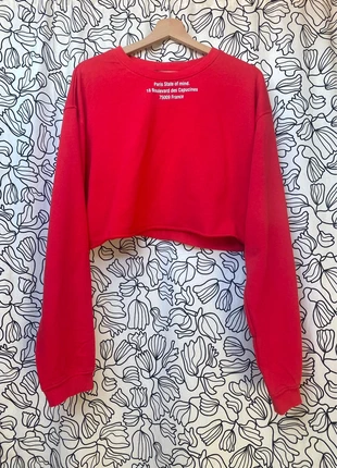 Sweat shirt court rouge Zara , marke: Zara, zustand: Sehr gut, größe: L / 40 / 12, 6,00 €, 7,00 € inklusive Vinted-Käuferschutz