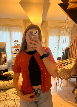 gilet zara à sequin, brand: Zara, condition: Very good, size: L / 40 / 12, €25.00, €26.95 includes Buyer Protection