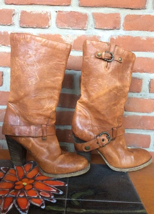 Bottes vintage cuir camel tbe pointure 39 vintage, marca: Vintage, estado: Muito bom, tamanho: 39, €20.00, €21.70 inclui Proteção do Comprador