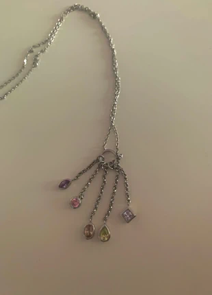 Collier avec des diamants , estado: Bom, €4.00, €4.90 inclui Proteção do Comprador
