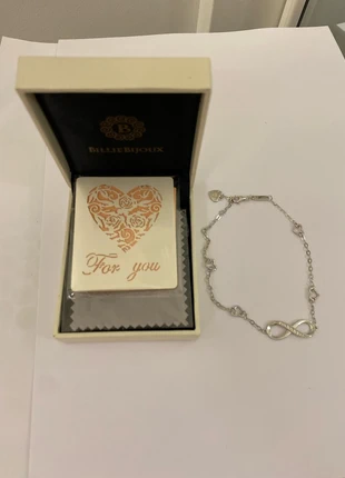 Billie Bijoux- New Silver elegant sterling silver infinity endless love adjustable anklet bracelet, brand: Billie bijoux, condition: New without tags, £14.00, £15.40 includes Buyer Protection