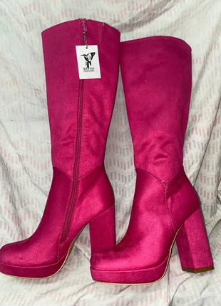 stivale alto zeppa fucsia, brand: Martin Pescatore, condizioni: Nuovo con cartellino, taglia: 37, €11.00, €12.25 include la Protezione acquisti