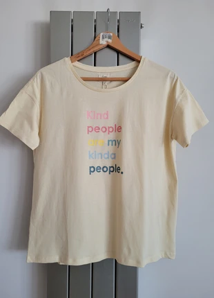 Camiseta de manga corta oversized con mensaje, marca: Easy Wear, estado: Nuevo con etiquetas, tamaño: M / 38 / 10, 7,50 €, 8,58 € Protección al comprador incluida