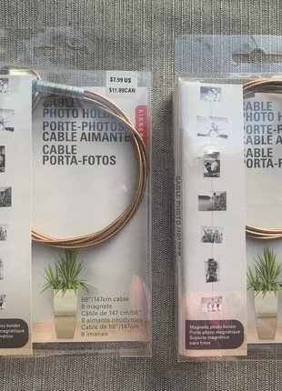 2x Kabel-Fotohalter – Kreative Deko für deine Wand!, marca: Kikkerland, estado: Nuevo con etiquetas, 3,00 €, 3,85 € Protección al comprador incluida