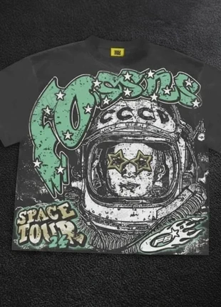 T-shirt noir oversize "Space Tour" astronaute – Taille M, brand: Vintage Dressing, condition: Very good, size: M, €32.00, €34.30 includes Buyer Protection