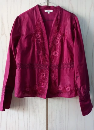 Chemisier/bluzka avec broderies , marke: Jacqueline Riu, zustand: Sehr gut, größe: L / 40 / 12, 5,00 €, 5,95 € inklusive Vinted-Käuferschutz