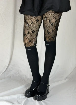 Gothic black pantyhose, marca: COQUETTE, estado: Muito bom, tamanho: Tamanho único, €12.85, €14.19 inclui Proteção do Comprador