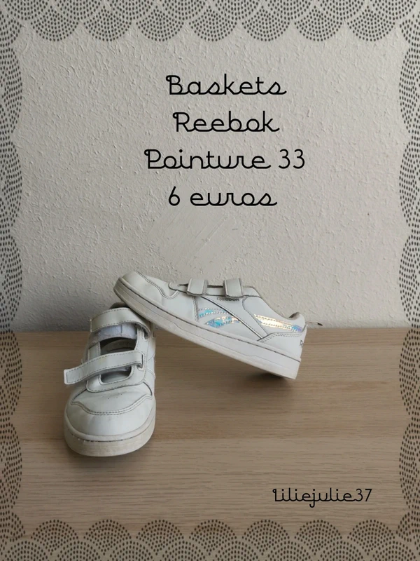 Baskets Reebok pointure 33