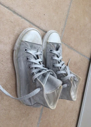 Converse enfant gris argent, brand: Converse, condition: Satisfactory, size: 29, €5.00, €5.95 includes Buyer Protection