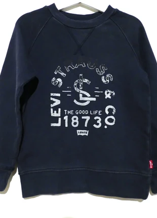 Pull bleu marine en coton de la maison Levi's, Taille 6 ans, marca: Levi's, estado: Muy bueno, tamaño: 6 años / 116 cm, 3,80 €, 4,69 € Protección al comprador incluida