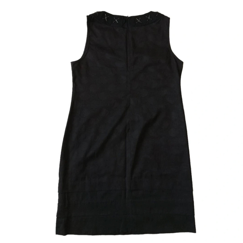 Nicole By Nicole Miller Women's Size 8 Black Knee Length Sleeveless Shift Dress 2