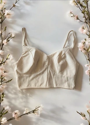 🎀Top court crème ,femme taille M neuf sans étiquette 🎀, marke: Shein, zustand: Neu, größe: M / 38 / 10, 7,00 €, 8,05 € inklusive Vinted-Käuferschutz