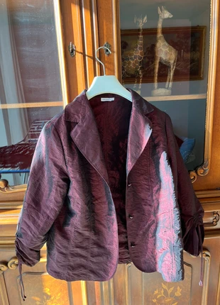 Blazer bordeaux con dettagli, brand: SURE, condizioni: Ottime, taglia: M / IT 42 / EU 38, €6.00, €7.00 include la Protezione acquisti