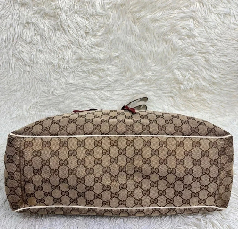 Gucci Large Positano Monogram GG Tote Shoulder Purse 3