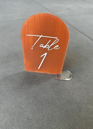 9 Table number markers terracotta thin lightweight lot numéro de table, marca: Wedding, estado: Nuevo con etiquetas, 16,00 €, 17,50 € Protección al comprador incluida