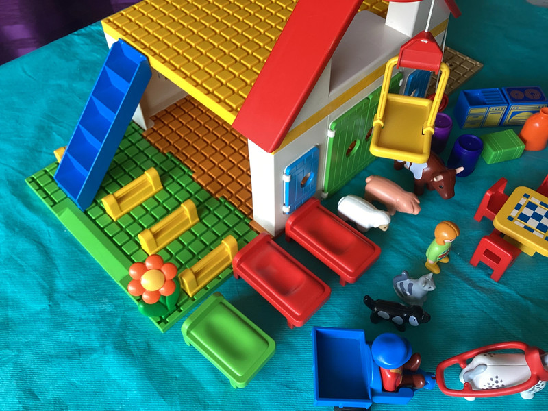 Coffret grande ferme Playmobil 1.2.3 Réf 6750