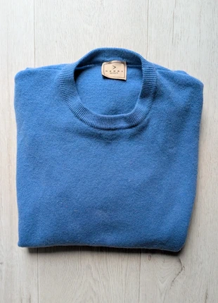 Pull bleu Derby en laine col rond taille XXL, marque: Made In Italy, état: Bon état, taille: XXL, 8,00 €, 9,10 € Protection acheteurs incluse