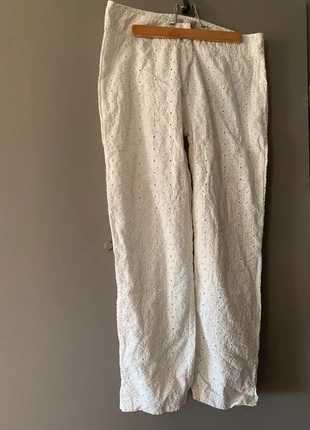 Pantalon blanc LA Fée Maraboutée taille 40, brand: La Fee Maraboutee, condizioni: Buone, taglia: L / IT 44 / EU 40, €7.50, €8.58 include la Protezione acquisti