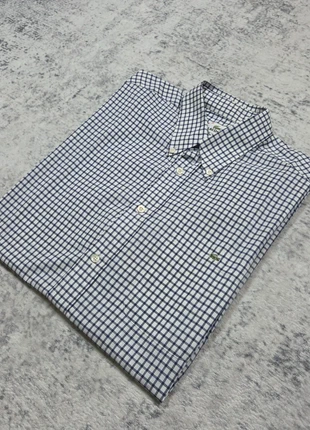 👔 Chemise Lacoste Carreaux 39 (M) Chemisette Sans Manche Bleu Blanc 100% Coton, marca: Lacoste, estado: Muy bueno, tamaño: M, 44,99 €, 47,94 € Protección al comprador Pro incluida