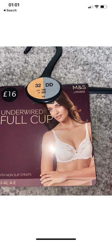 Marks and Spencer Underwired Full Cup Orange Bra 32DD BNWT