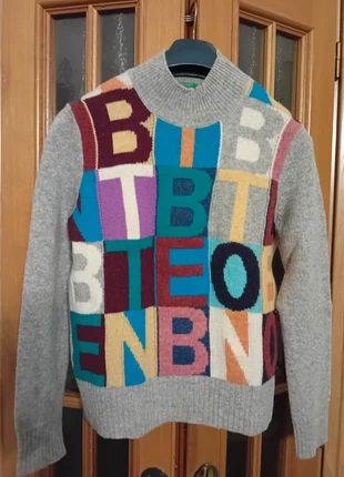 Maglioncino Benetton 100%lana Vergine M-L, marque: United Colors of Benetton, état: Neuf sans étiquette, taille: L / 40 / 12, 29,70 €, 31,89 € Protection acheteurs incluse