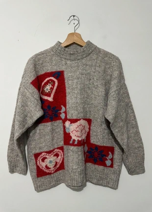 Maglione vintage lana natale old school, marque: Vintage Dressing, état: Très bon état, taille: M / 38 / 10, 15,00 €, 16,45 € Protection acheteurs incluse