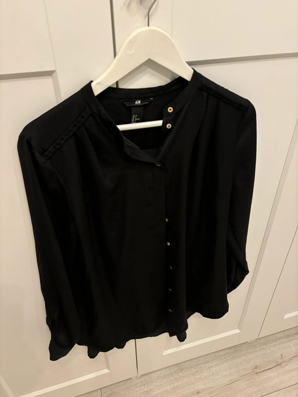 H&M zwart blouse 1