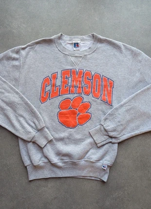 sweat vintage clemson university gris logo orange usa unisexe oversize rétro streetwear, marke: Russel Athletic, zustand: Sehr gut, größe: M, 12,00 €, 13,30 € beinhaltet Vinted-Käuferschutz Pro