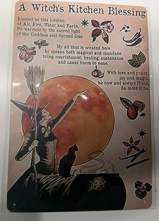 Witch kitchen Sign, condition: New with tags, €4.99, €5.94 includes Buyer Protection