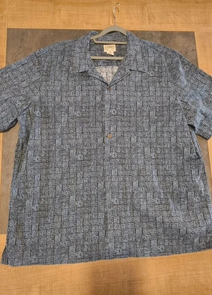 Chemise L.L.Bean bleu motif géométrique – Taille XL – Très bon état, brand: L.L. Bean, condizioni: Ottime, taglia: XL, €11.70, €12.99 include la Protezione acquisti