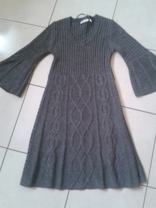 robe gris hiver