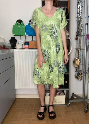 Robe verte clair à motifs style hippie made in Italy taille unique très bon état, brand: Made In Italy, condition: Very good, size: One size, €15.00, €16.45 includes Buyer Protection