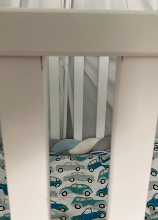 Paidi Babybett/Kinderbett mit Lattenrost,Matratze, und Himmel