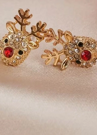 Rhinestone Reindeer Stud Earrings, condition: New with tags, £5.00, £5.95 includes Buyer Protection