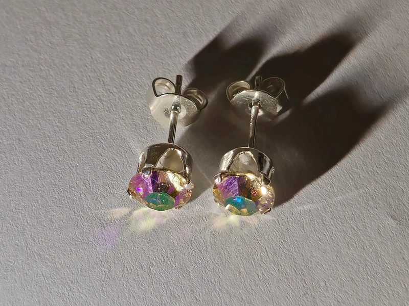 Boucles d'oreilles, cristal 6mm Magic Shade 3