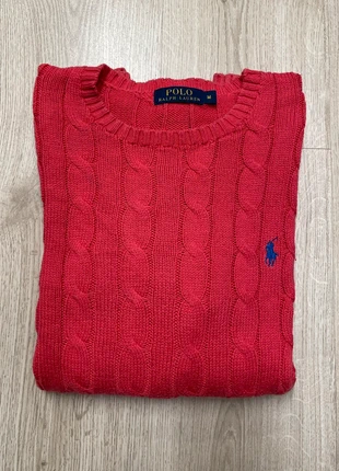 Torsadé Ralph Lauren | Couleur Fushia | Logo brodé bleu | Taille M, marque: Ralph Lauren, état: Très bon état, taille: M, 44,00 €, 46,90 € Protection acheteurs incluse