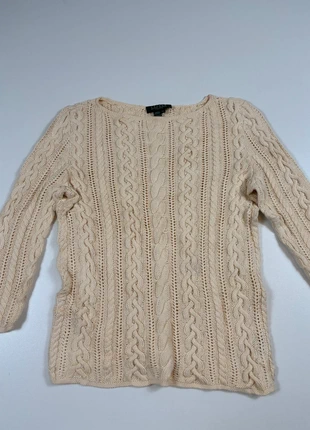 Pull torsadé beige – Lauren Ralph Lauren – Taille L, marque: Ralph Lauren, état: Très bon état, taille: L / 40 / 12, 16,00 €, 17,50 € Protection acheteurs (Pro) incluse