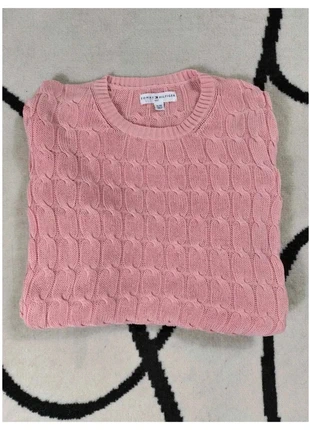 Pull Torsadé Tommy Hilfiger Col rond Taille XL rose Femme Women PULL402, merk: Tommy Hilfiger, staat: Heel goed, maat: XL / 42 / 14, € 17,99, € 19,59 inclusief Kopersbescherming Pro