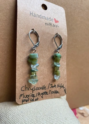 Boucles d’oreilles pierres, condition: New with tags, €15.00, €16.45 includes Buyer Protection