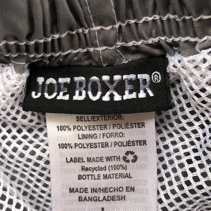 Joe Boxer Quick Dry Gray Cargo Swim Trunks, Size L 3