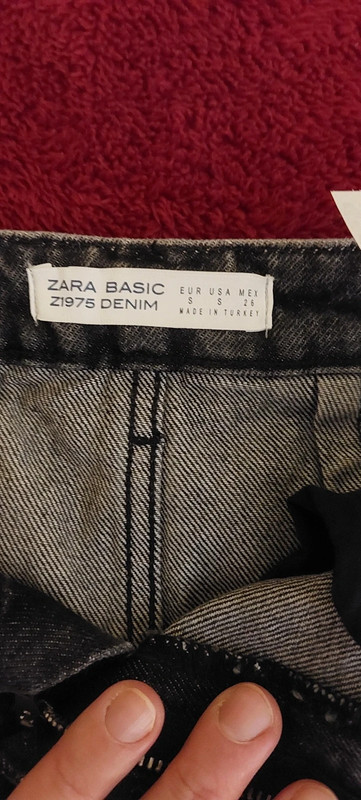 Gonna jeans nera Zara Vinted