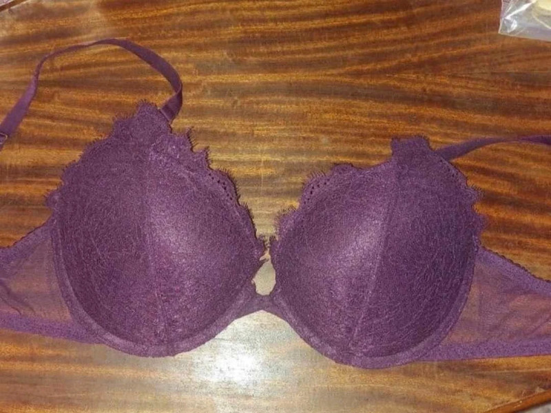 34d Purple lace bra by Gilligan & O'Malley 1