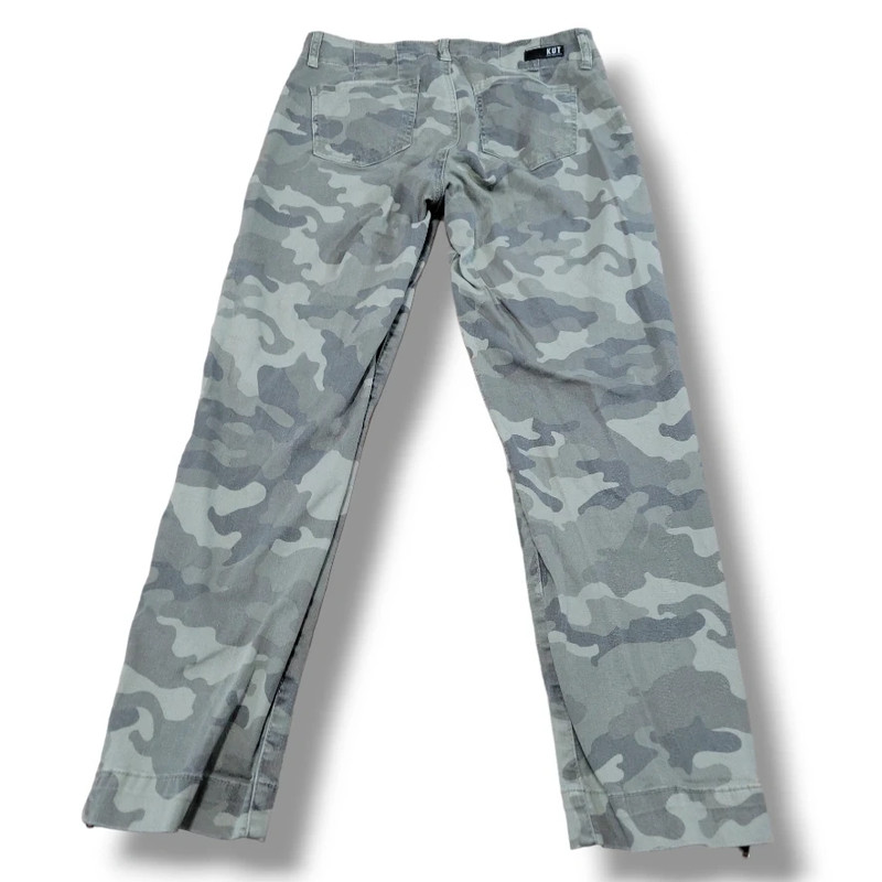 Kut From The Kloth Pants Size 10 W31" x L27" Reese Ankle Straight Leg Pants Camo Camouflage 3