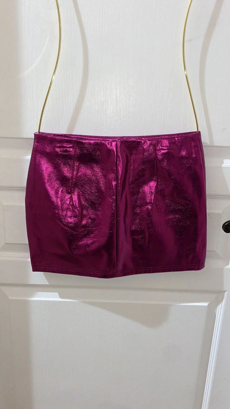 Fashion Nova metallic pink mini skirt 💗 4