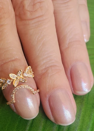 Bijou d'ongle, nail ring,bague d'ongle petites fleurs, parfait pour nail art, brand: Boutique Italiana, condition: Very good, size: Adjustable, €14.00, €15.40 includes Buyer Protection