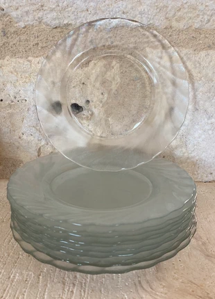 11 assiettes à dessert transparentes Arcoroc, marca: Arcoroc, estado: Bueno, 6,00 €, 7,00 € Protección al comprador incluida