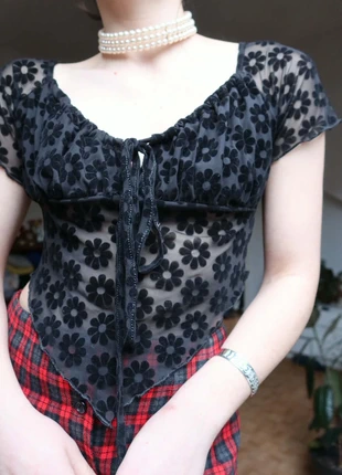 Top transparent velour gothic, marque: Velour, état: Neuf sans étiquette, taille: S / 36 / 8, 15,00 €, 16,45 € Protection acheteurs incluse