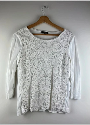 Haut Blanc Dentelle 1.2.3 Paris, zustand: Sehr gut, größe: L / 40 / 12, 40,00 €, 42,70 € beinhaltet Vinted-Käuferschutz Pro