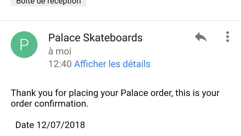 Palace s clearance line hood black